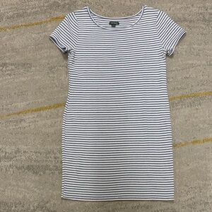 Wild Fable Navy and White Striped Mini Dress